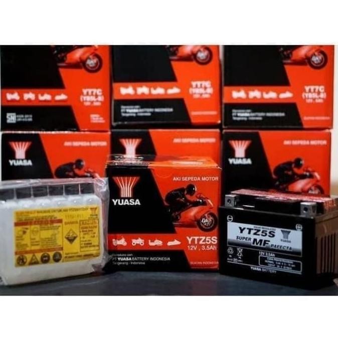 Aki Motor Yamaha R15 Byson Yuasa Ytz5S Mf Original Aki Kering