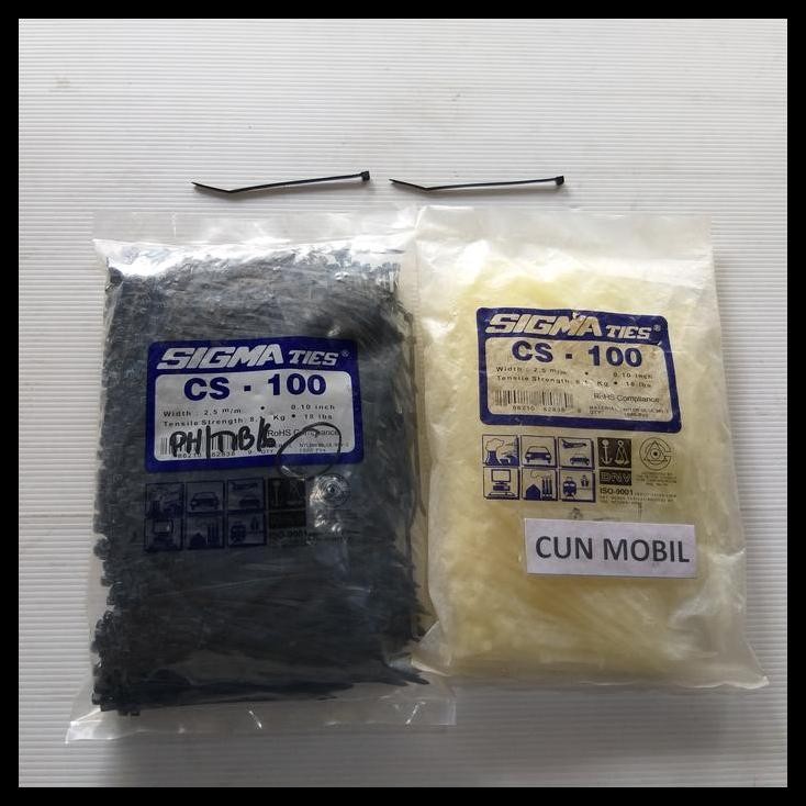 

GRATIS ONGKIR KABEL TIES INSULOC 100L 10CM MERK SIGMA TIES HARGA PER PACK 1000 PC !!