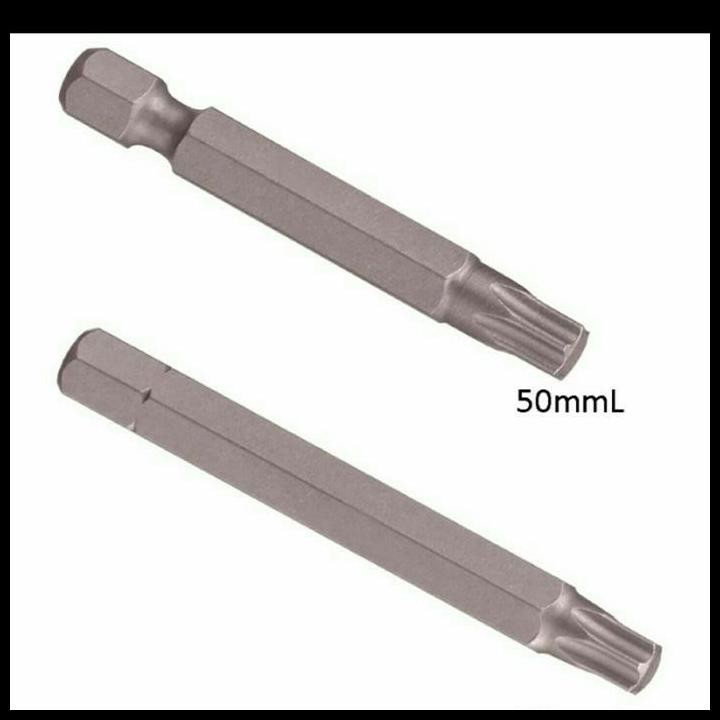 GRATIS ONGKIR STAR SCREWDRIVER BIT MATA OBENG BINTANG T20 / T25 / T27 / T30 / 50 MM 