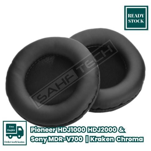 Pioneer HDJ1000 HDJ2000 HDJ1500 Kraken Chroma V.1 Sony MDR-V700 Earpad Earcup Cushion Bantalan RB8