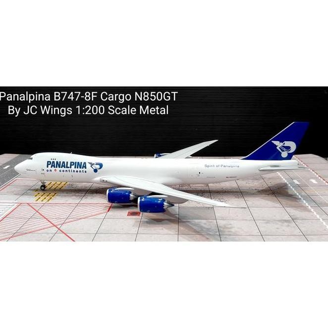 Panalpina B747-8F Cargo N850Gt By Jc Wings 1:200 Scale Metal