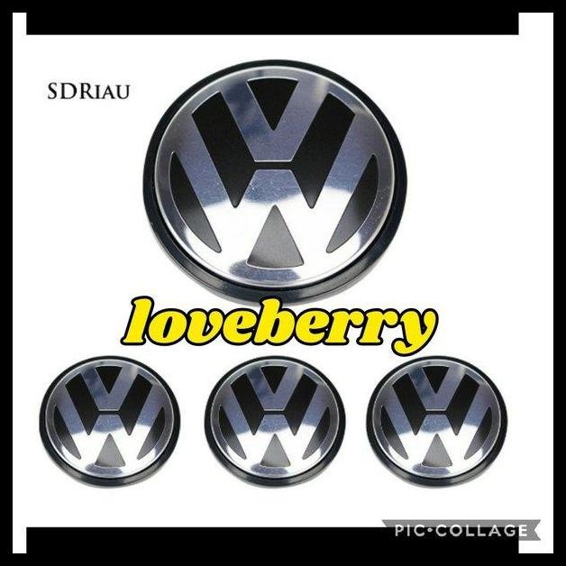 DISKON DOP RODA TUTUP VELG LOGO VW 