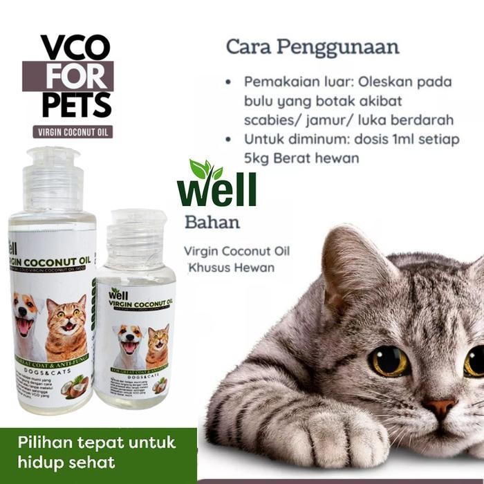 Vitamin Kucing Dan Anjing Minyak Vco Virgin Coconut Oil Well Minyak Kelapa Obat Anti Jamur Scabies O