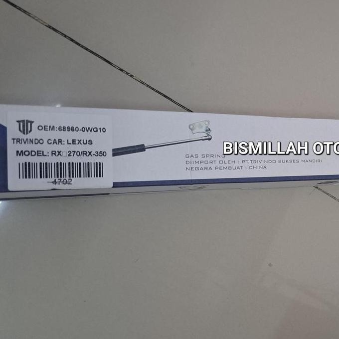 Shock Bagasi Holik Lexus Rx-270/Rx-350 (1set)