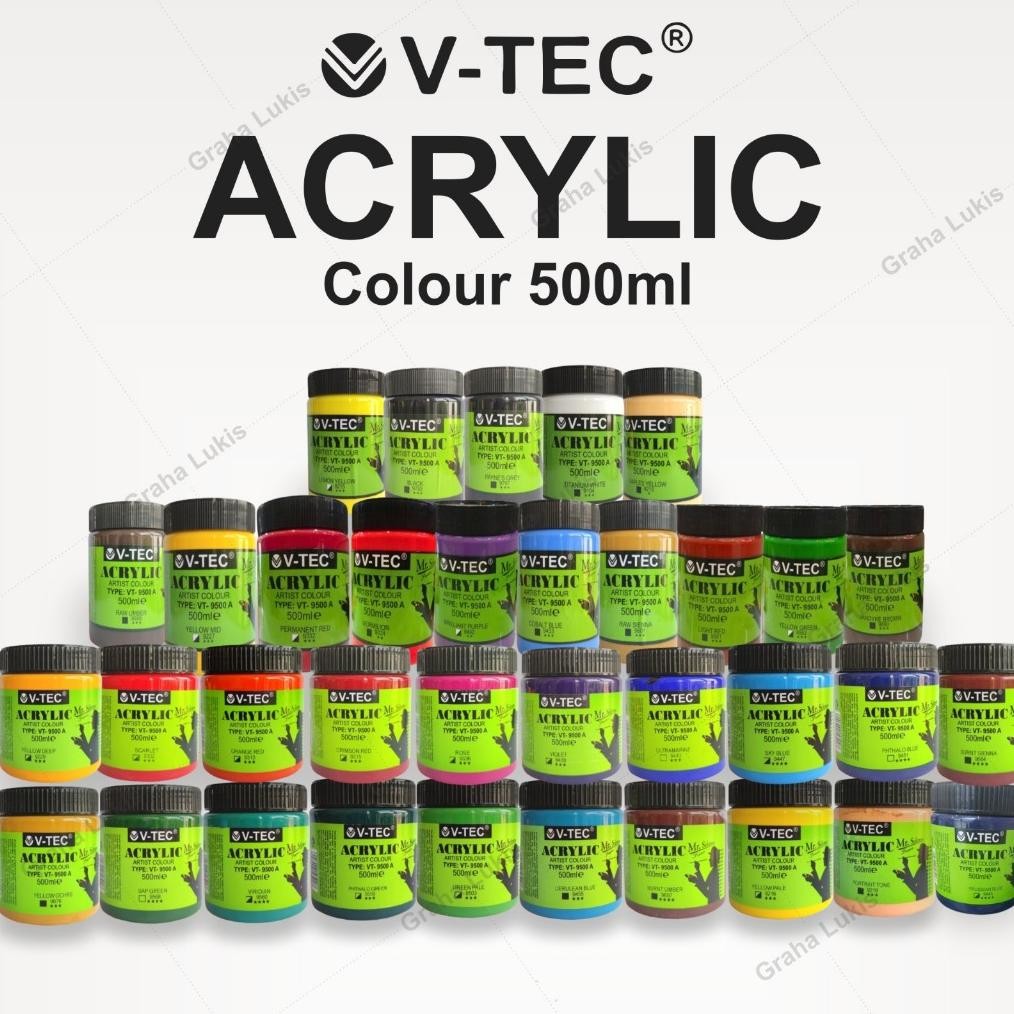 

V-TEC Artist Acrylic Paint 500ml / Cat Acrylic V-TEC 500ml