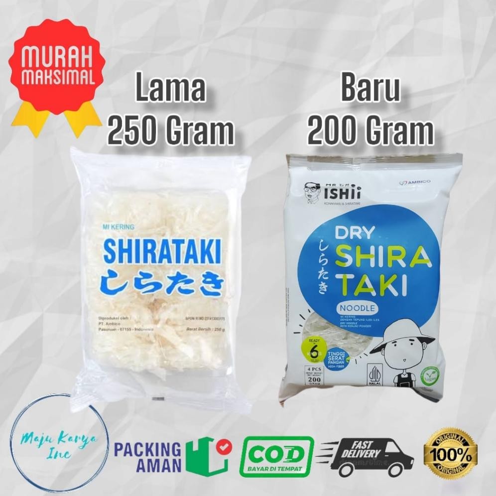 

Bisa Cod Dry Shirataki Mie Shirataki Kering 250 Gram Gd-90