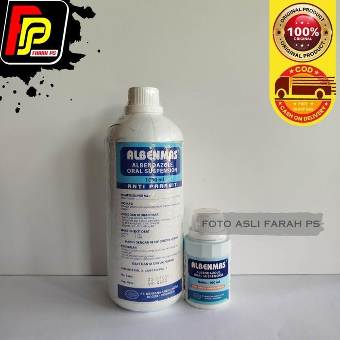 Albenmas Mensana 100 Ml Obat Cacing Hewan Ternak