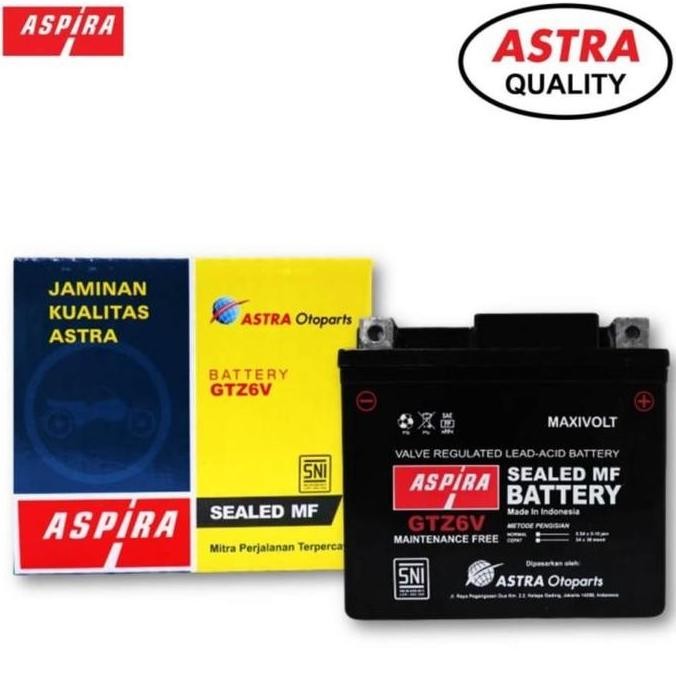 Aki Motor Honda Pcx 150 Sonic 150 Cb150R Cbr150 Aspira Gtz6V Original