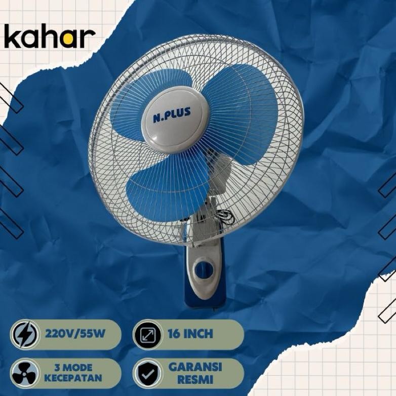 WALL FAN N.PLUS 12 16 INCH / KIPAS ANGIN DINDING N.PLUS