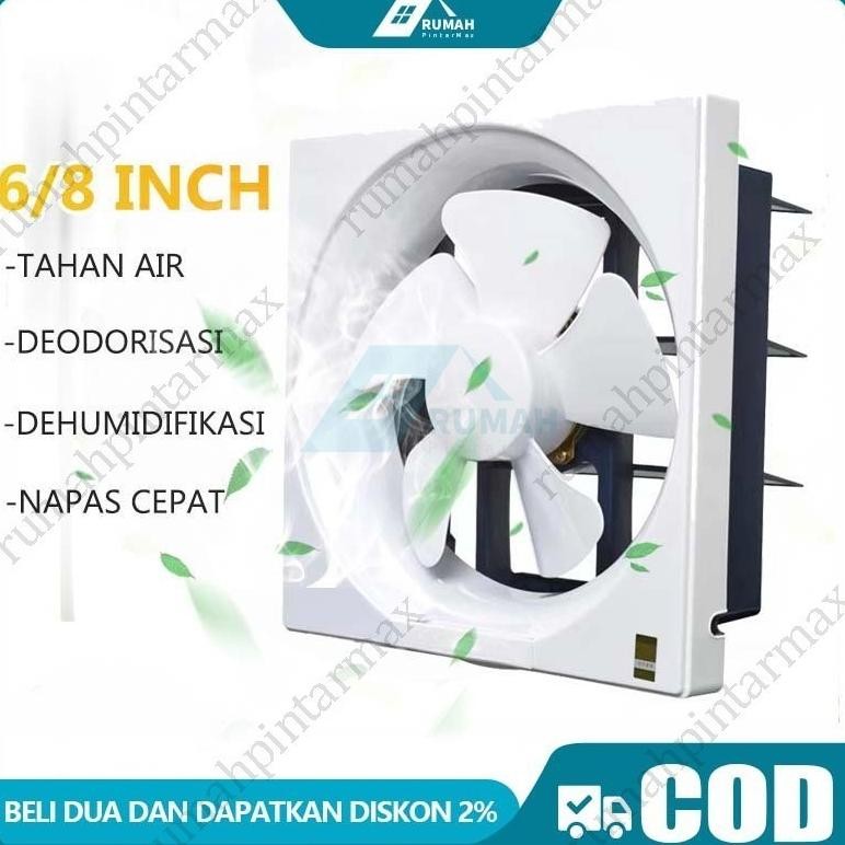 WALL EXHAUST HEXOS/HEKSOS FAN DINDING 10" (25 CM) EXHAUST FAN TEMBOK EXHAUST HEXOS/HEKSOS 10 INCH CE