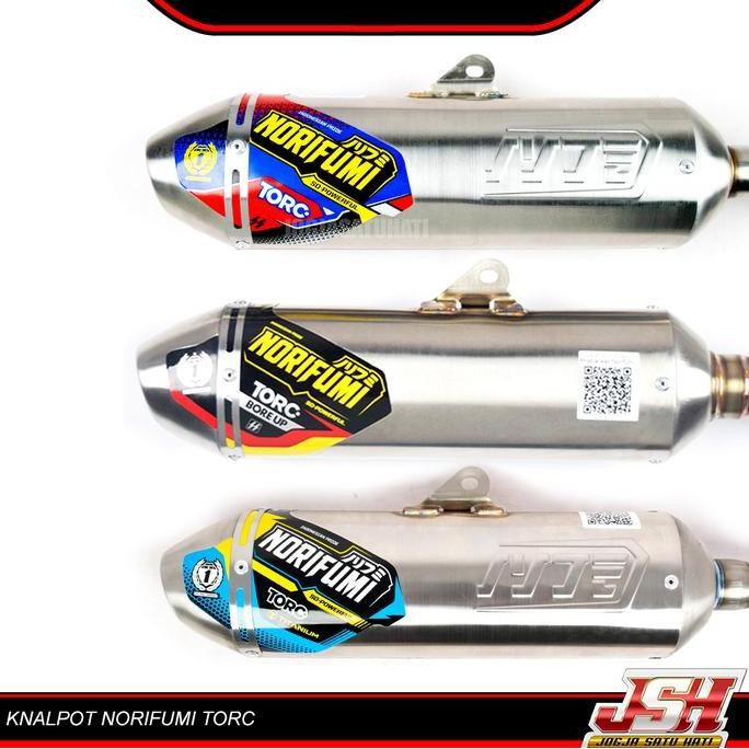 Knalpot Norifumi TORC Titanium Standar Bore Up KLX CRF 150L WR 155 ORI