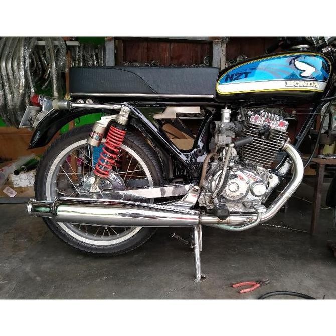 Knalpot N2T Corbi Orinal CB GL 100 Stainless Jogjakarta knalpot Plor