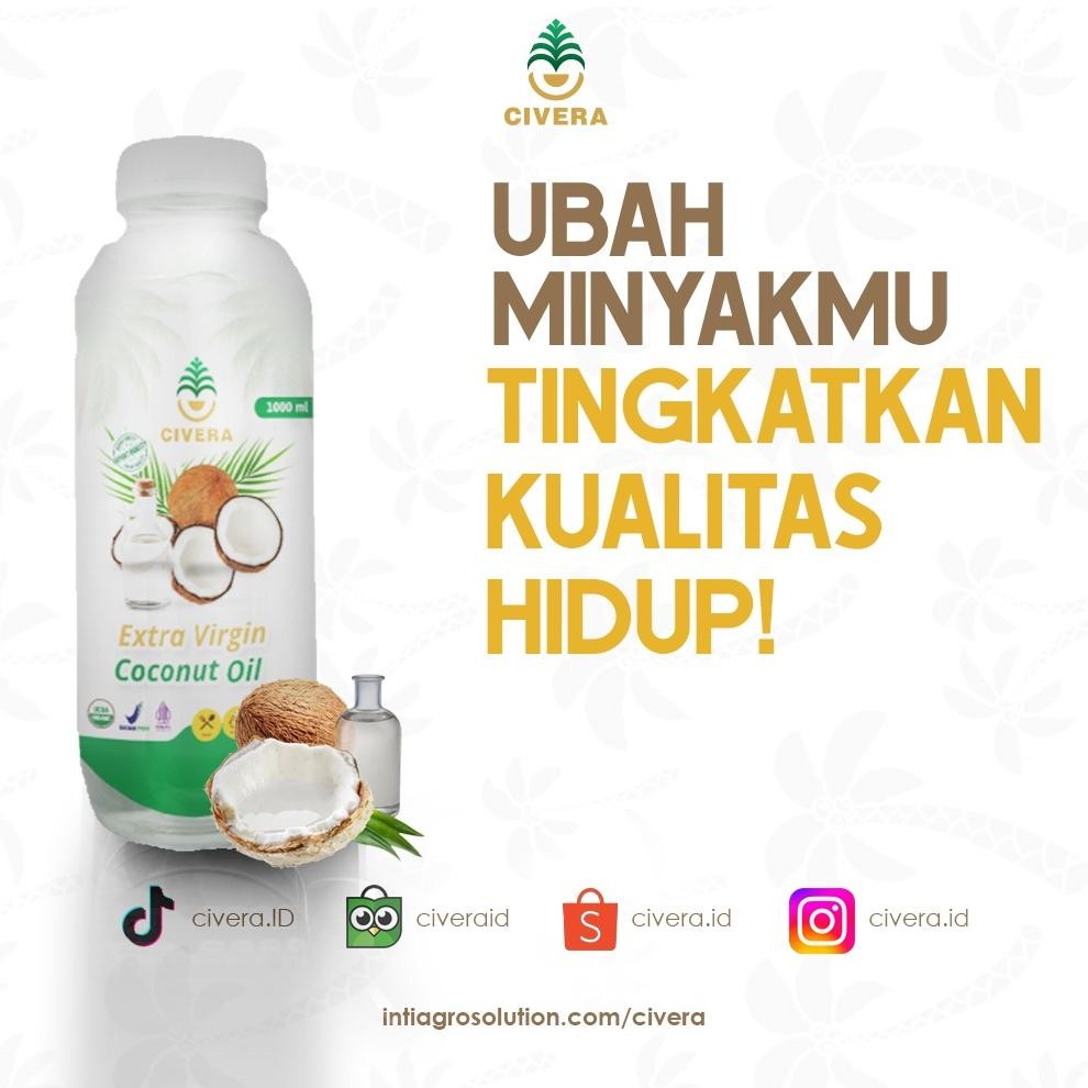 

Civera Extra Virgin Coconut Oil 1 Liter - VCO Virgin Coconut Oil