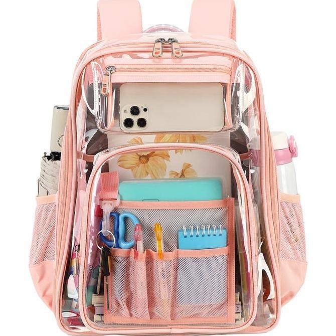 

Miliki Tas Sekolah Anak Tas Ransel Tas Cewe Cowo Transparan Fashion Terbaru Simpel Pvc Bagpack Anti Lecet Kedap Air Tas Sekolah -Y34