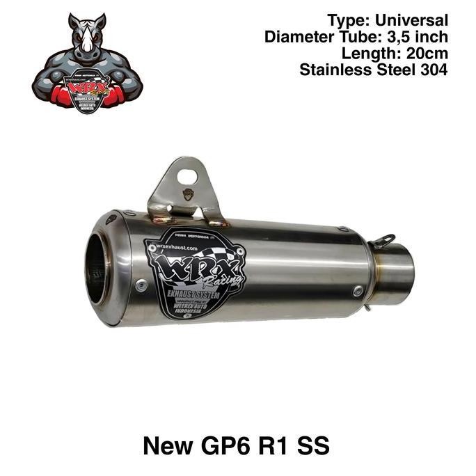 Knalpot WRX New GP6 R1 SS K150 SE 55mm R15 V2