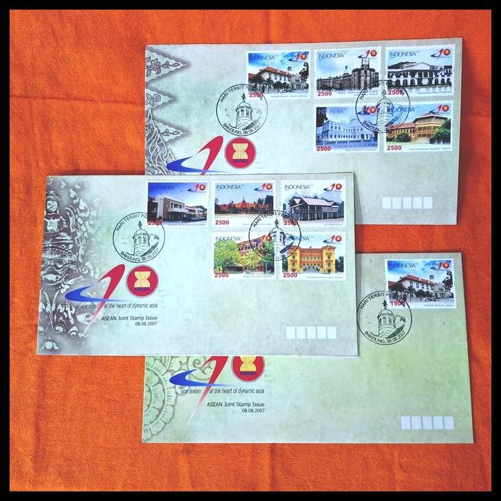 

BEST DEAL PRANGKO INDONESIA 2007. SHP PENERBITAN BERSAMA ASEAN. (SET 3 LEMBAR SAMPUL). HARGA KAT. 150K !!