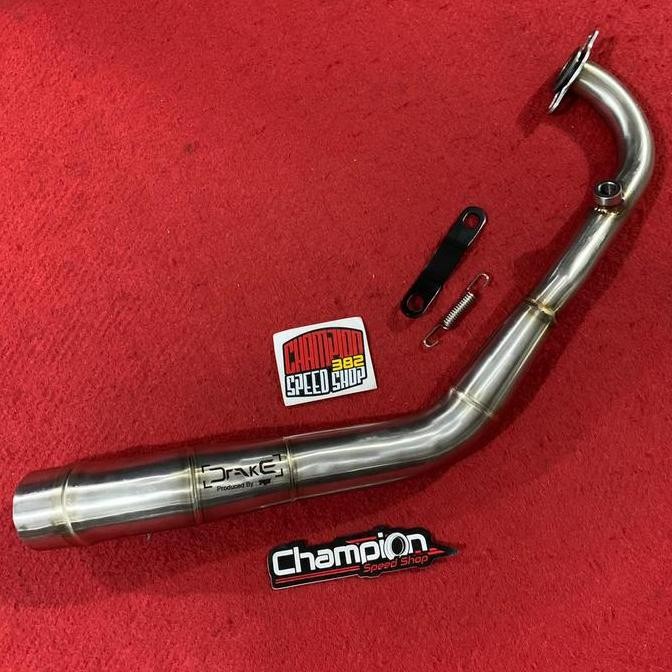 Pipa Header Kit Leher Knalpot Inlet 54mm Drake R9 Honda PCX 160