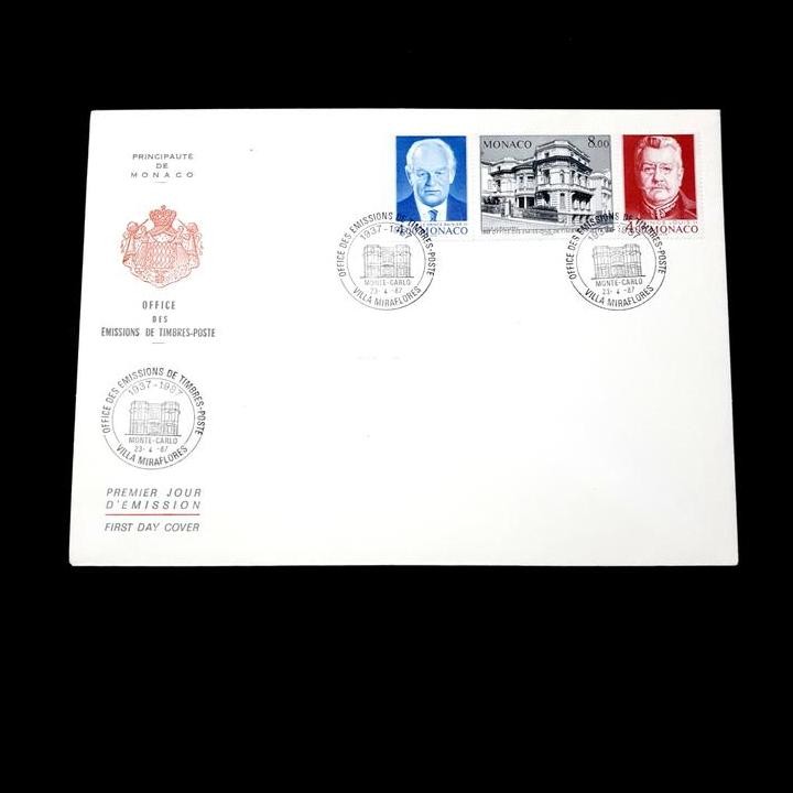 

HOT DEAL PRANGKO MONACO. FDC VILLA MIRAFLORES DENGAN GAMBAR PRINCE RAINIER III DAN PRINCE LOUIS II. CAP POS, MONTE CARLO 23-4-87