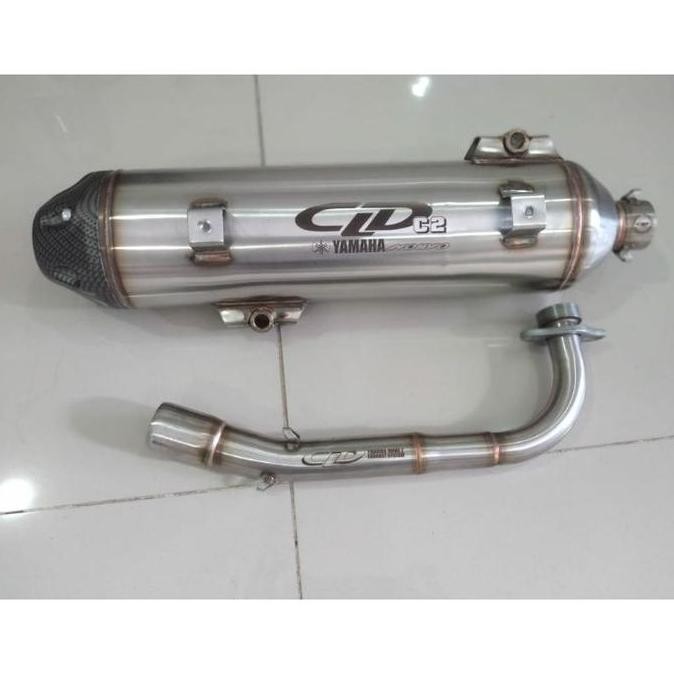 Knalpot CLD Racing Type C2 Standar Stainless Nouvo Z Nuvo Sporty