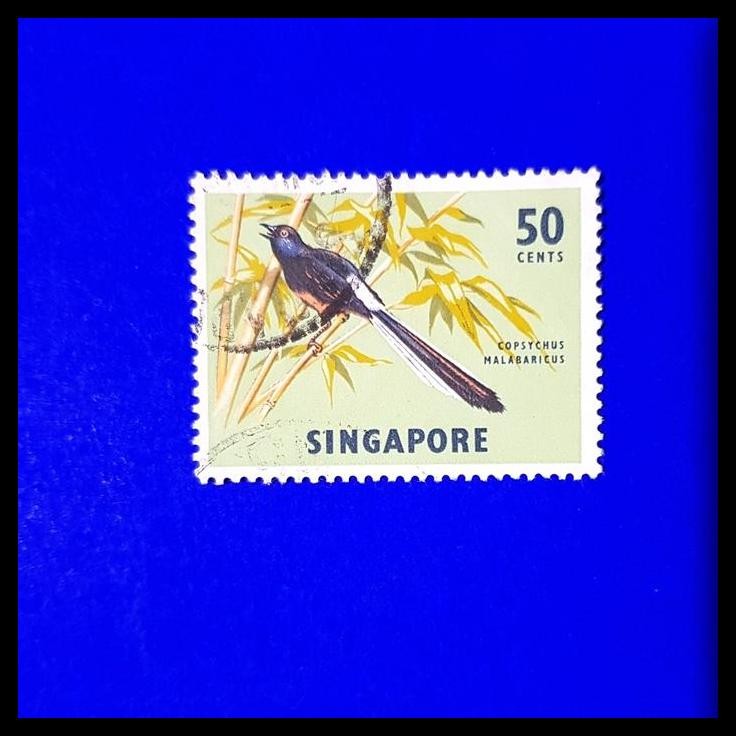 

TERBARU PERANGKO/PRANGKO SINGAPORE 1962. BURUNG ~ WHITE-RUMPED SHAMA !!!!!!