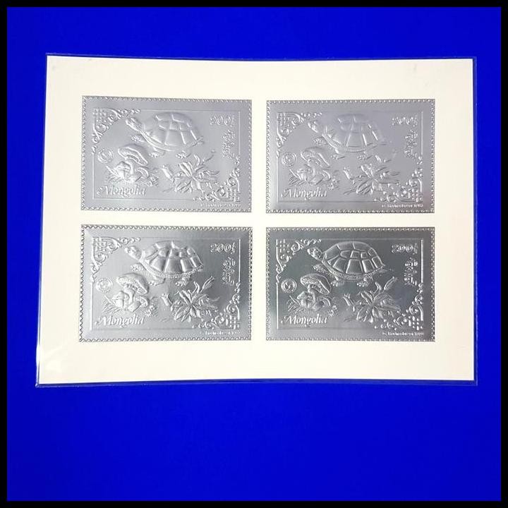 

DISKON PRANGKO, DELUXE SHEET TEMA KURA-KURA, SILVER PLATE DARI MONGOLIA