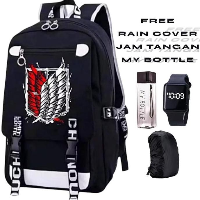 

Diskon 4In1 Paket Tas Sekolah Anak Sd Smp Aneme Train Of Titans Terbaru Dengan Bonus Banyak Jam Sama Botol- Fashion Ransel Ransel