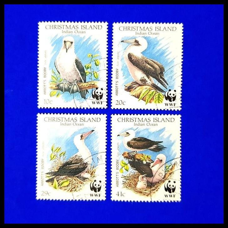 

BEST DEAL PRANGKO/PERANGKO WWF, BURUNG ~ ABBOT'S BOOBY DARI CHRISTMAS ISLAND !!!!
