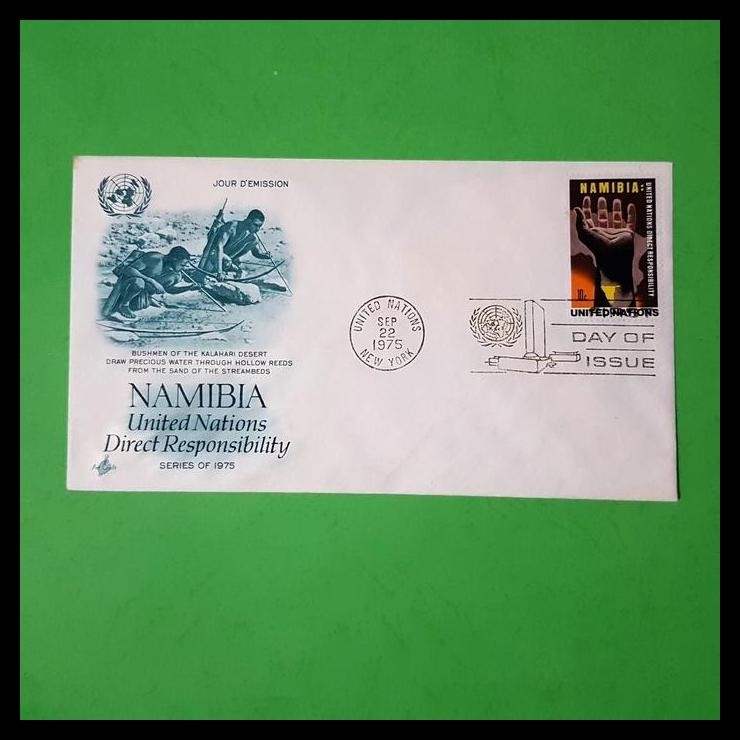 

TERMURAH PRANGKO PBB. FDC NAMIBIA UNITED NATIONS DIRECT RESPONSIBILITY !