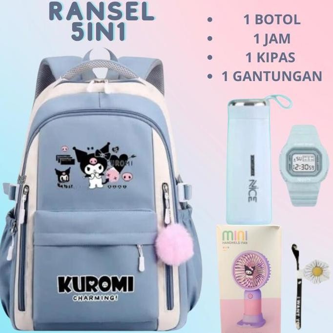 

Miliki Tas Ransel Sekolah Anak Perempuan 5 In 1 Tk Sd Smp Sma Kuromi Carm Terbaru Banyak Variasi Sekolah Tas Kuromi Anak Tk