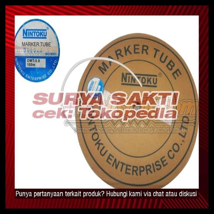 

GRATIS ONGKIR MARKER TUBE NINTOKU OMT 5.0 100MTR/ROLL PUTIH !!!!!!