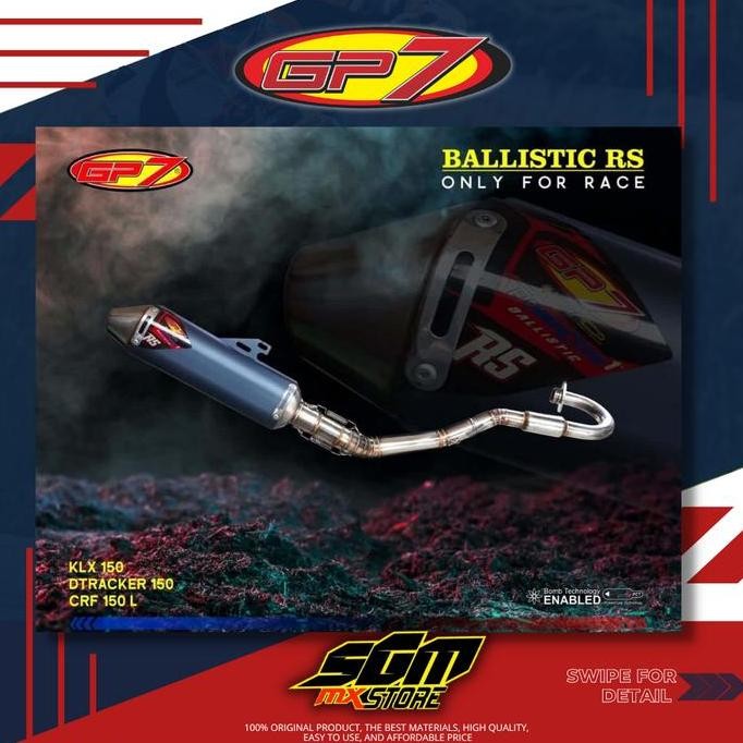 KNALPOT GP7 BALLISTIC RS | KLX / CRF | ORINAL PRODUCT