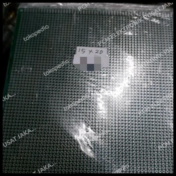 HOT DEAL PCB BOLONG LUBANG TITIK DOUBLE LAYER HIJAU 13X25 CM 25CM TERBESAR 