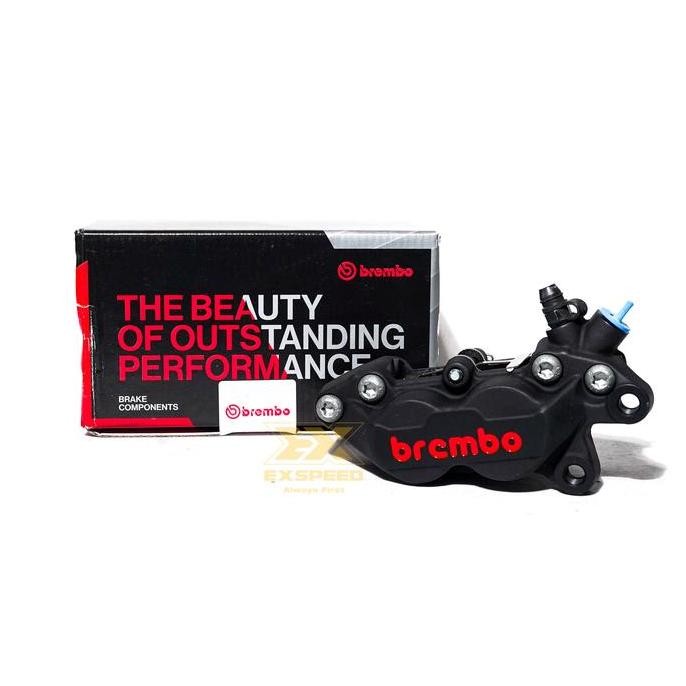 Kaliper Brembo Kiri 4P Black Red Logo (20516578)