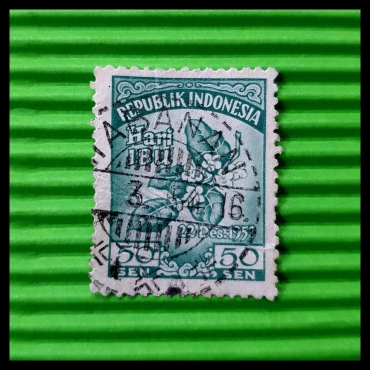 

TERBARU PRANGKO INDONESIA 1953. HARI IBU. USED. CAP POS TABANAN, BALI !!!!!!