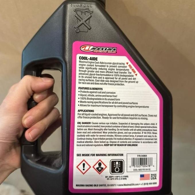 Maxima Cool Aide Racing Coolant / Coolant Radiator Racing Only