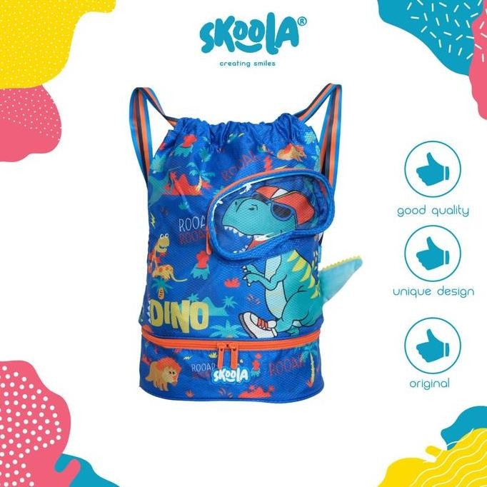 

Spesial Skoola Tas Ransel Serut Renang Anak Laki - Laki Space Dinosaurus - Jolla Fashion