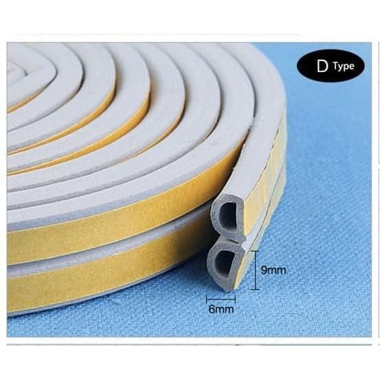 Door Seal List Peredam Kedap Suara Karet Pintu Kayu Almunium