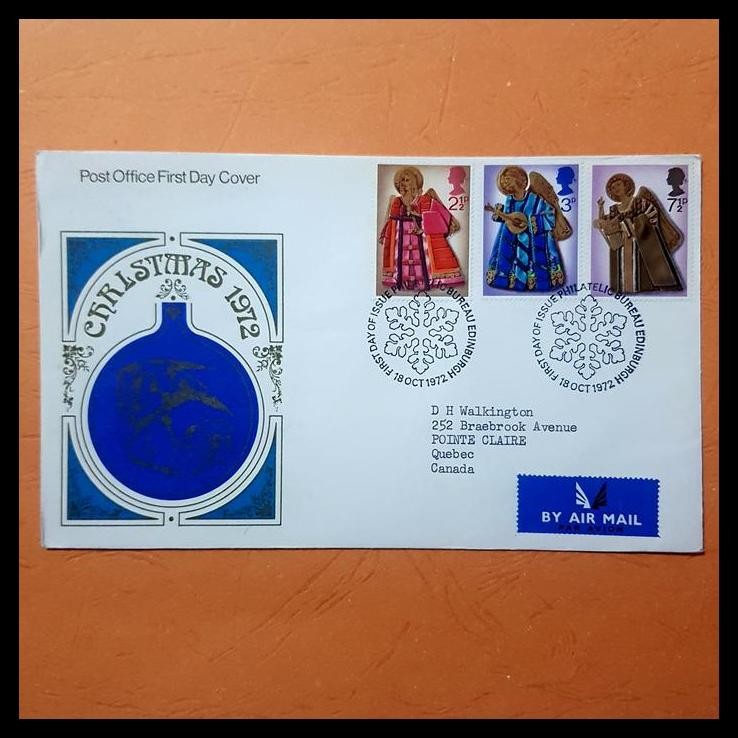 

GRATIS ONGKIR PERANGKO/PRANGKO INGGRIS/GREAT BRITAIN. FDC NATAL / CHRISTMAS 1972