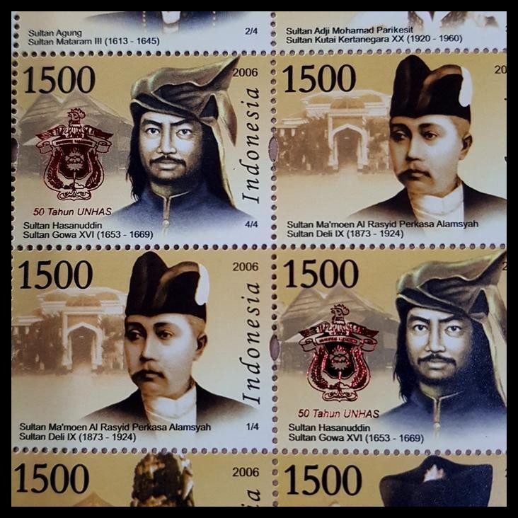 

TERBARU PRANGKO INDONESIA 17 AGUSTUS 2006 SULTAN - SULTAN NUSANTARA UNHAS