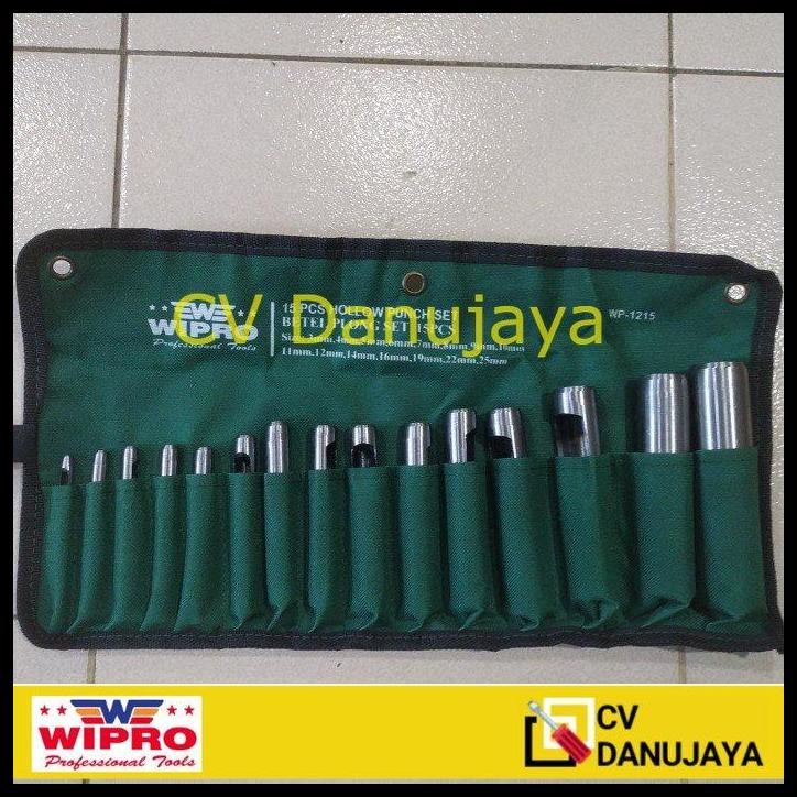 

TERBARU ALAT PEMBOLONG GASKET KULIT SET - WIPRO HOLLOW PUNCH SET 15 PCS !!!