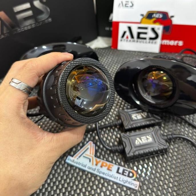 Original Aes Projector Biled Foglamp Mini 2 Inch Foglamp Oval Honda Toyota Non Laser Dan Laser | Fog