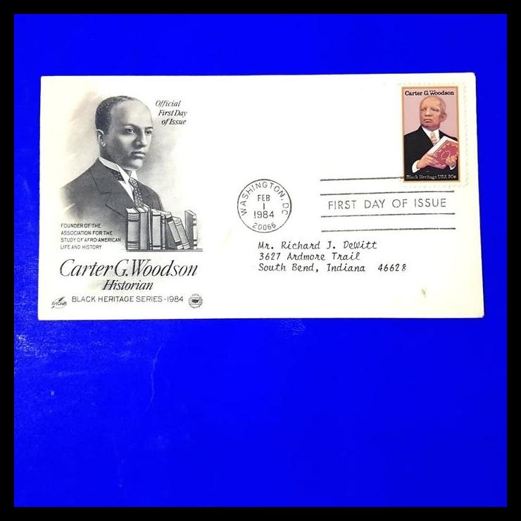 

TERBARU PERANGKO/PRANGKO AMERIKA. FDC CARTER G. WOODSON, HISTORIAN !!!!