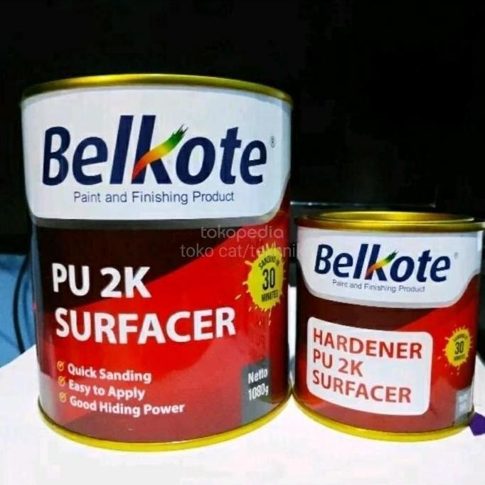 Epoxy Belkote Pu 2K Filler Surfacer 1Kg/CAT MINYAK DASAR (EPOXY PRIMER SURFACER) NIPPE 2000 / NIPPE 
