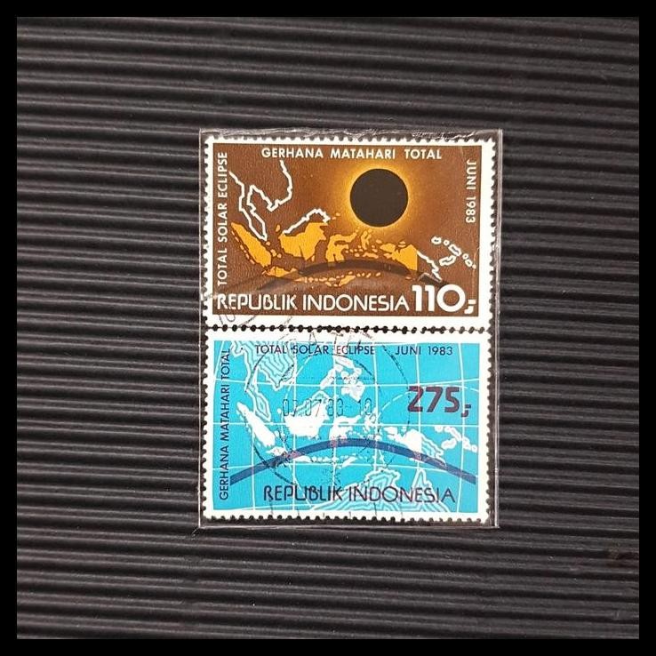 

TERBARU PRANGKOINDONESIA1983. GERHANA MATAHARI TOTAL. SET (2V) USED !!!!!