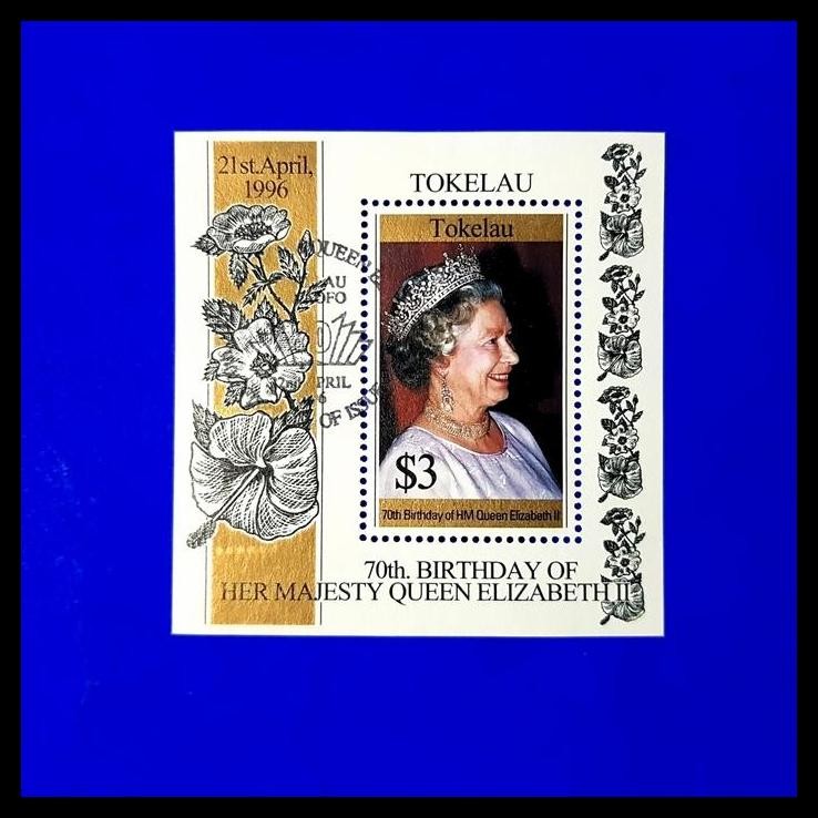 

BEST DEAL PERANGKO/PRANGKO SS QUEEN ELIZABETH II, 70TH BIRTHDAY. KAT. $5.25 !!!!!!