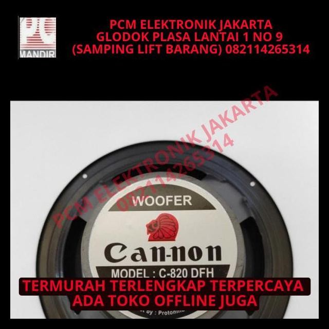 GRATIS ONGKIR SPEAKER CANNON CAN NON CANON PRO 8 INCH 8INCH FULLRANGE FULL RANGE - 