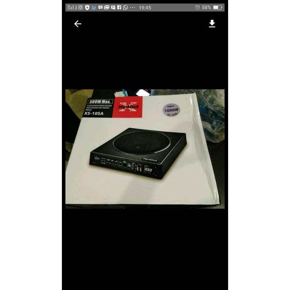 GRATIS ONGKIR SUBWOOFER KOLONG MEREK XPLOD 8 INCH 