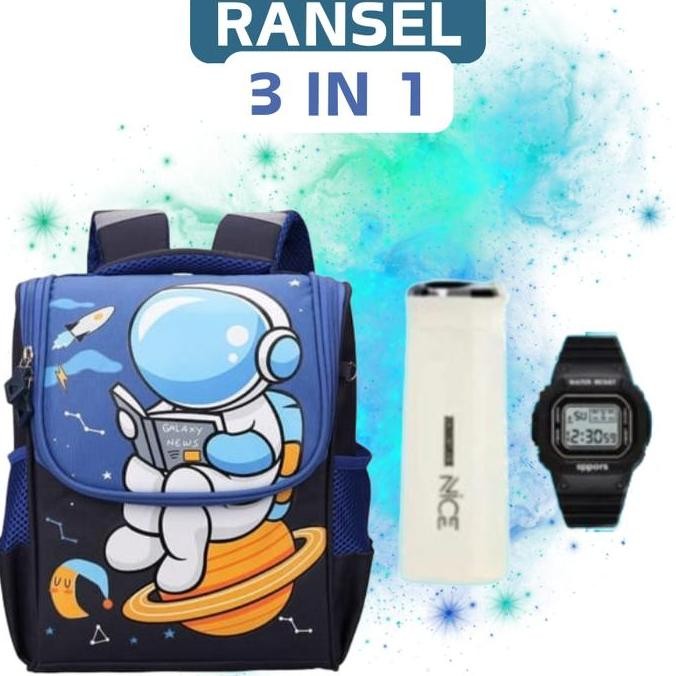 

Diskon Ransel Sekolah Anak Laki Laki Paud / Tk / Sd Astronout Mini Ransel Anak Terbaru 4 In 1 Tas Sekolah