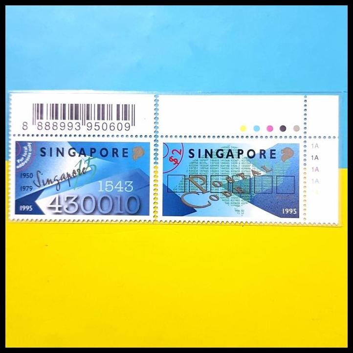 

BEST DEAL PERANGKO/PRANGKO SINGAPORE 1995 6-DIGIT POSTAL CODE STAMP !!!!!