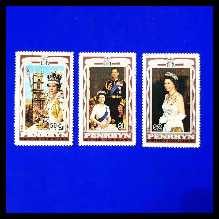 

TERMURAH PRANGKO QUEEN ELIZABETH II SILVER JUBILEE. PENRHYN COOK ISLANDS
